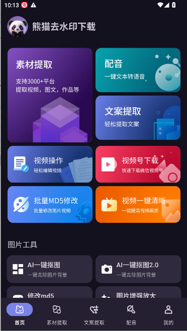 熊猫去水印下载解锁去广告版